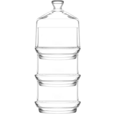 LAV "BERRY" BONBONNIERE 3 ETAGES EMPILABLES 28,5CL - Publicité LAV "BERRY" BONBONNIERE 3 ETAGES EMPILABLES 28,5CL - Publicité