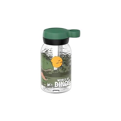 Mepal Gourde avec paille Campus Bouchon à Vis avec Poignée Fermeture Hygiénique Gourde avec Paille Étanche et Lavable au Lave-Vaisselle 450 ml Dino - Publicité Mepal Gourde avec paille Campus Bouchon à Vis avec Poignée Fermeture Hygiénique Gourde avec Paille Étanche et Lavable au Lave-Vaisselle 450 ml Dino - Publicité