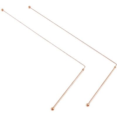 Comphic 2PCS Baguettes en Cuivre pour la Détection, Baguettes de Radiesthésie 99,9% Cuivre Pur - Publicité Comphic 2PCS Baguettes en Cuivre pour la Détection, Baguettes de Radiesthésie 99,9% Cuivre Pur - Publicité