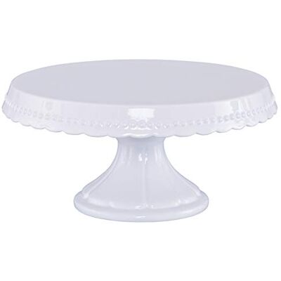 RBV Birkmann 441415 Vintage Assiette à Gâteau sur Pied Plastique Blanc M Diamètre 23 cm - Publicité RBV Birkmann 441415 Vintage Assiette à Gâteau sur Pied Plastique Blanc M Diamètre 23 cm - Publicité