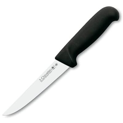 3 Claveles CUCHILLO DESHUESAR ANCHO POLIPROPILENO Negro 15 cm 6" FH 3C - Publicité 3 Claveles CUCHILLO DESHUESAR ANCHO POLIPROPILENO Negro 15 cm 6" FH 3C - Publicité