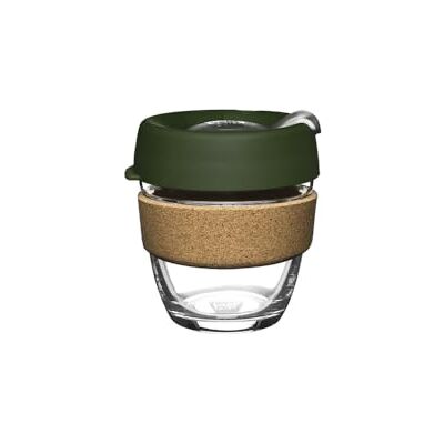 KeepCup Brew Cork – Tasse à café réutilisable en verre trempé et liège naturel, S 227 ml – Pin - Publicité KeepCup Brew Cork – Tasse à café réutilisable en verre trempé et liège naturel, S 227 ml – Pin - Publicité