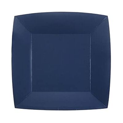 Santex Générique 10 ASSIETTES CARTON BIO CARRÉES 23CM BLEU MARINE - Publicité Santex Générique 10 ASSIETTES CARTON BIO CARRÉES 23CM BLEU MARINE - Publicité