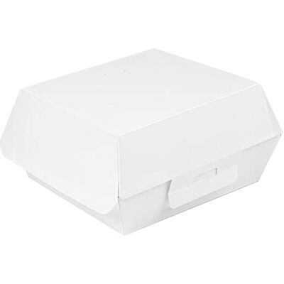 Garcia de Pou García de Pou 50 Unités Boîtes Hamburger Thepack 230 g/m2, 13 x 12,5 x 6,2 cm (S) Blanc Carton Ondulé Nano-Micro - Publicité Garcia de Pou García de Pou 50 Unités Boîtes Hamburger Thepack 230 g/m2, 13 x 12,5 x 6,2 cm (S) Blanc Carton Ondulé Nano-Micro - Publicité