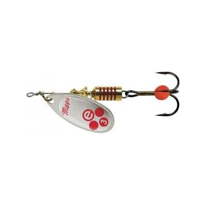Mepps CUILLER Aglia E-Brite Argent Rouge N3 - Publicité Mepps CUILLER Aglia E-Brite Argent Rouge N3 - Publicité