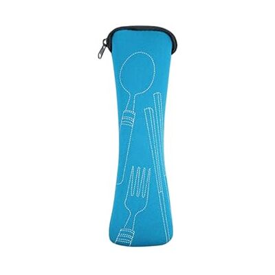 Wilitto Sac de rangement à couverts de voyage pour camping portable Pochette de rangement à couverts pour camping, travail, école, pique-nique, organisateur pour fourchette, cuillère et baguettes - Publicité Wilitto Sac de rangement à couverts de voyage pour camping portable Pochette de rangement à couverts pour camping, travail, école, pique-nique, organisateur pour fourchette, cuillère et baguettes - Publicité