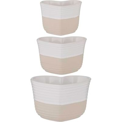 Mason Cash Rustic Charm Lot de 3 tasses à mesurer en grès avec motif cœur gravé pour un rangement facile, 1 tasse, 1/2 tasse et 1/4 tasse, finition mate et brillante - Publicité Mason Cash Rustic Charm Lot de 3 tasses à mesurer en grès avec motif cœur gravé pour un rangement facile, 1 tasse, 1/2 tasse et 1/4 tasse, finition mate et brillante - Publicité