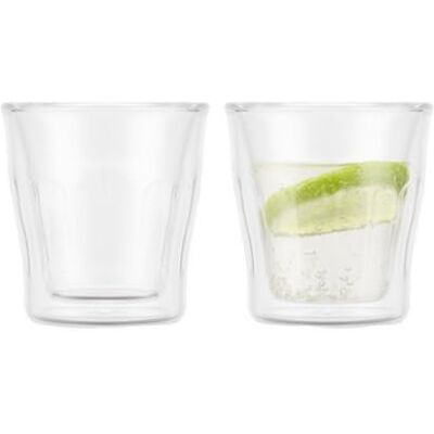 Bodum Copenhagen Lot de 2 verres à expresso isothermes à double paroi en verre borosilicate à haute température Transparent 88 ml - Publicité Bodum Copenhagen Lot de 2 verres à expresso isothermes à double paroi en verre borosilicate à haute température Transparent 88 ml - Publicité
