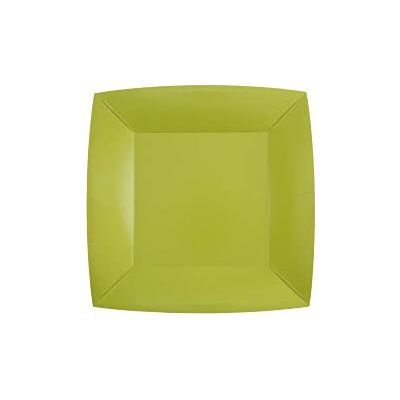 Santex mariage Générique 10 ASSIETTES CARTON BIO CARRÉES 18CM VERT KIWI - Publicité Santex mariage Générique 10 ASSIETTES CARTON BIO CARRÉES 18CM VERT KIWI - Publicité