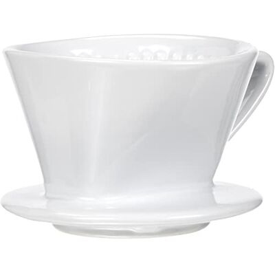 Cilio Filtre à café, Céramique, Blanc - Publicité Cilio Filtre à café, Céramique, Blanc - Publicité