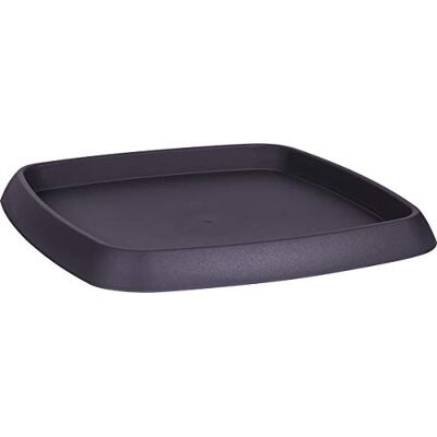 EDA plastiques soucoupe carrée chorus 36,2 x 36,2 x 3 cm gris anthracite - Publicité EDA plastiques soucoupe carrée chorus 36,2 x 36,2 x 3 cm gris anthracite - Publicité