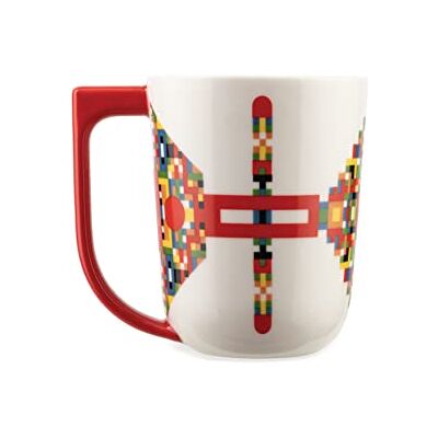 Alessi Holyhedrics ESA09 1 Mug Design aux Dimensions Équilibrées, en Porcelaine Décorée avec Décalcomanie Appliquée à la Main et Anse Dessinée, Capacité 40 cl - Publicité Alessi Holyhedrics ESA09 1 Mug Design aux Dimensions Équilibrées, en Porcelaine Décorée avec Décalcomanie Appliquée à la Main et Anse Dessinée, Capacité 40 cl - Publicité
