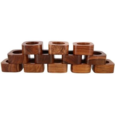 Ajuny Lot de 12 Ronds de Serviette en Bois artisanaux Parfaits pour l'élégance Quotidienne et Les célébrations spéciales – Idéal pour la décoration de Salle à Manger, Anniversaires, Anniversaires et - Publicité Ajuny Lot de 12 Ronds de Serviette en Bois artisanaux Parfaits pour l'élégance Quotidienne et Les célébrations spéciales – Idéal pour la décoration de Salle à Manger, Anniversaires, Anniversaires et - Publicité