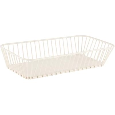 APS 30437 GN 1/3 Korb -URBAN- en blanc chuchoté 32,5 x 17,6 cm, Höhe 7,5 cm - Publicité APS 30437 GN 1/3 Korb -URBAN- en blanc chuchoté 32,5 x 17,6 cm, Höhe 7,5 cm - Publicité