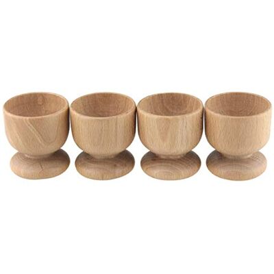 apollo THE HOUSEWARES BRAND Apollo Lot de 4 coquetiers en Bois - Publicité apollo THE HOUSEWARES BRAND Apollo Lot de 4 coquetiers en Bois - Publicité