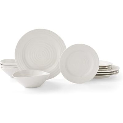 Portmeirion Home & Gifts Service de Table Sophie Conran, Porcelaine, (Blanc, 27,9 x 27,9 x 2,5 cm) - Publicité Portmeirion Home & Gifts Service de Table Sophie Conran, Porcelaine, (Blanc, 27,9 x 27,9 x 2,5 cm) - Publicité