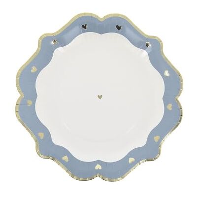Artyfêtes Générique 8 ASSIETTES CARTON PETIT C UR 23CM BLEU - Publicité Artyfêtes Générique 8 ASSIETTES CARTON PETIT C UR 23CM BLEU - Publicité