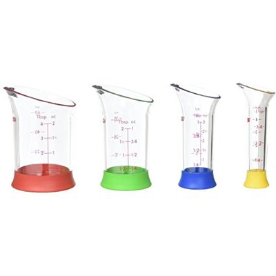 OXO Good Grips Lot de 4 Mini gobelets doseuses - Publicité OXO Good Grips Lot de 4 Mini gobelets doseuses - Publicité