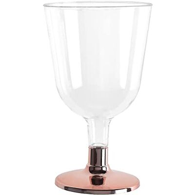 Santex Générique 6 VERRES EAU/VIN 15CL ROSE GOLD CHROME - Publicité Santex Générique 6 VERRES EAU/VIN 15CL ROSE GOLD CHROME - Publicité