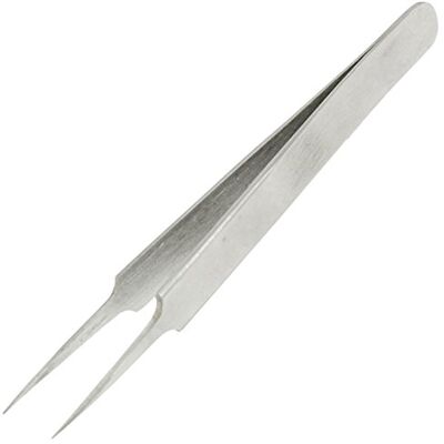 Hztuang Pince droite en acier inoxydable poli pointe pointue Mini 11 cm - Publicité Hztuang Pince droite en acier inoxydable poli pointe pointue Mini 11 cm - Publicité