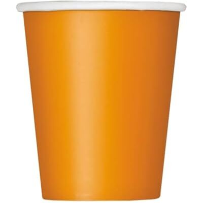 Unique Party 82161 Gobelets en Carton Orange Paquet de 14 - Publicité Unique Party 82161 Gobelets en Carton Orange Paquet de 14 - Publicité