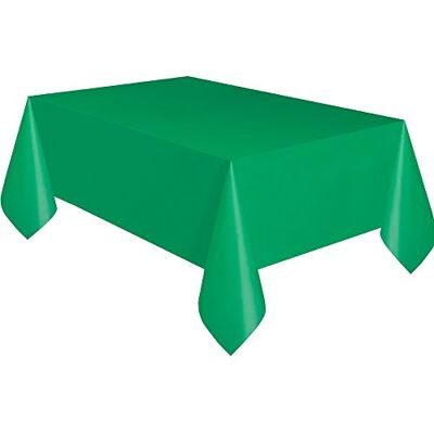 Unique Party 5091 Nappe en Plastique Vert Émeraude 2,74 m x 1,37 m - Publicité Unique Party 5091 Nappe en Plastique Vert Émeraude 2,74 m x 1,37 m - Publicité