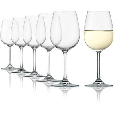 Stölzle Lausitz Stölzle_Lausitz Verres à Vin Blanc Weinland Lot de 6, 350 ml – Verres à Vin Idéal pour Grands Vins Blancs & Rouges Moyens – Verre à Vin Blanc Élégant en Cristal – Lavable au Lave-Vaisselle - Publicité Stölzle Lausitz Stölzle_Lausitz Verres à Vin Blanc Weinland Lot de 6, 350 ml – Verres à Vin Idéal pour Grands Vins Blancs & Rouges Moyens – Verre à Vin Blanc Élégant en Cristal – Lavable au Lave-Vaisselle - Publicité