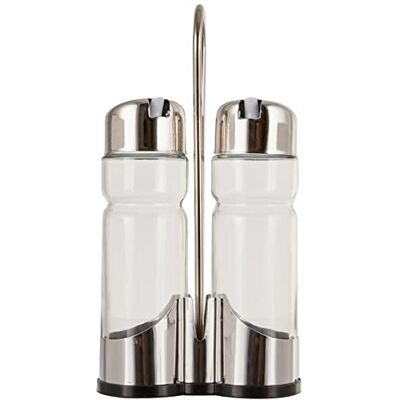 Lacor Modèle - Ensemble de condiments - Bocaux en verre avec couvercles en acier - Publicité Lacor Modèle - Ensemble de condiments - Bocaux en verre avec couvercles en acier - Publicité