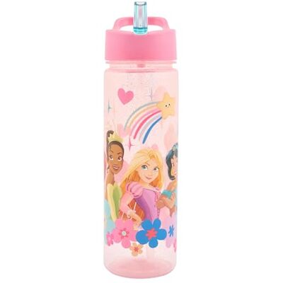 Disney Bouteille d'eau Princesse pour enfants avec paille – 600 ml sans BPA – Bouteille d'eau princesse avec poignée de transport – Bouteille d'eau d'école avec paille amovible - Publicité Disney Bouteille d'eau Princesse pour enfants avec paille – 600 ml sans BPA – Bouteille d'eau princesse avec poignée de transport – Bouteille d'eau d'école avec paille amovible - Publicité