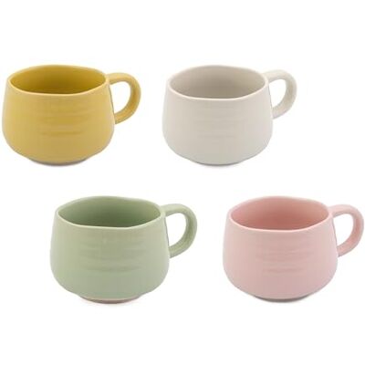 Jamie Oliver Big Love Cosy Cuppa Lot de 4 Tasses à Café en Céramique Mouchetée, Cadeau pour Toutes les Occasions, Passe au Lave-Vaisselle, Micro-Ondes, Couleurs Mélangées, 375 ml X 4, 13 X 10 X 7 cm - Publicité Jamie Oliver Big Love Cosy Cuppa Lot de 4 Tasses à Café en Céramique Mouchetée, Cadeau pour Toutes les Occasions, Passe au Lave-Vaisselle, Micro-Ondes, Couleurs Mélangées, 375 ml X 4, 13 X 10 X 7 cm - Publicité