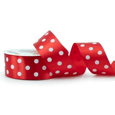 Creativery Ruban de satin à pois 38 mm x 25 m Couleur au choix : 6/12/25/38 mm Couleurs résistantes et lavable Ruban pour mariage Ruban cadeau, pour emballage, décoration, loisirs créatifs Rouge 250 - Publicité Creativery Ruban de satin à pois 38 mm x 25 m Couleur au choix : 6/12/25/38 mm Couleurs résistantes et lavable Ruban pour mariage Ruban cadeau, pour emballage, décoration, loisirs créatifs Rouge 250 - Publicité