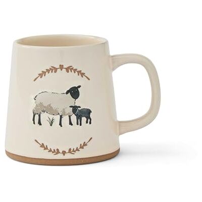 Cooksmart Tasse à café conique britannique Tasses à café en céramique pour la maison ou le travail Grandes tasses pour boissons chaudes Tasses à thé et café – Mouton des Highlands - Publicité Cooksmart Tasse à café conique britannique Tasses à café en céramique pour la maison ou le travail Grandes tasses pour boissons chaudes Tasses à thé et café – Mouton des Highlands - Publicité