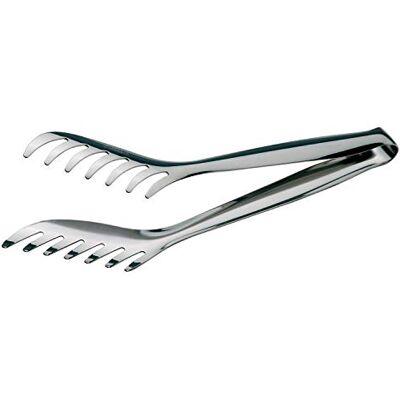 Piazza Pince pour Spaghetti en Acier Inoxydable - 26cm - Outil Ergonomique et Équilibré - Publicité Piazza Pince pour Spaghetti en Acier Inoxydable - 26cm - Outil Ergonomique et Équilibré - Publicité