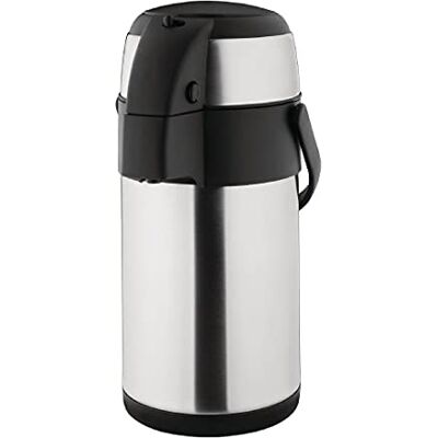 Olympia Distributeur de Boissons Chaudes Airpot à Pompe 2,5 Litres, Acier Inoxydable, Double Paroi Isotherme sous Vide, Buffet Petit-Déjeuner Restaurant et Usage Domestique, Thé et Café K635 - Publicité Olympia Distributeur de Boissons Chaudes Airpot à Pompe 2,5 Litres, Acier Inoxydable, Double Paroi Isotherme sous Vide, Buffet Petit-Déjeuner Restaurant et Usage Domestique, Thé et Café K635 - Publicité