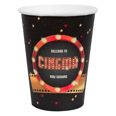 Santex 10 Gobelets Carton Hollywood 7,8 x 9,7 cm Multicolore Taille Unique - Publicité Santex 10 Gobelets Carton Hollywood 7,8 x 9,7 cm Multicolore Taille Unique - Publicité
