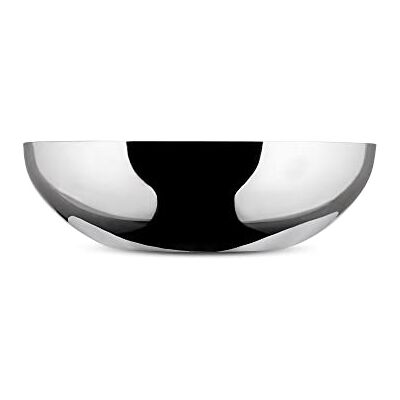 Alessi Dul02/32 Double Bol à Double Paroi en Acier Inxydable 18/10 Brillant, Argenté. Publicité Alessi Dul02/32 Double Bol à Double Paroi en Acier Inxydable 18/10 Brillant, Argenté. Publicité