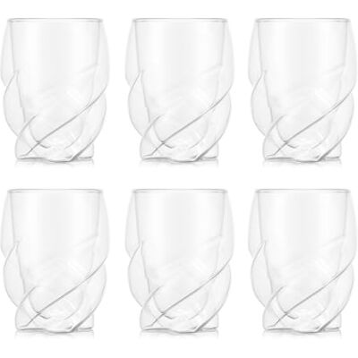 Bodum Double Walled Glasses pack of 6 PAVINA PARIS 270ml Cups Dishwasher Safe Thermal Cup Mouth-blown Borosilicate Glass - Publicité Bodum Double Walled Glasses pack of 6 PAVINA PARIS 270ml Cups Dishwasher Safe Thermal Cup Mouth-blown Borosilicate Glass - Publicité
