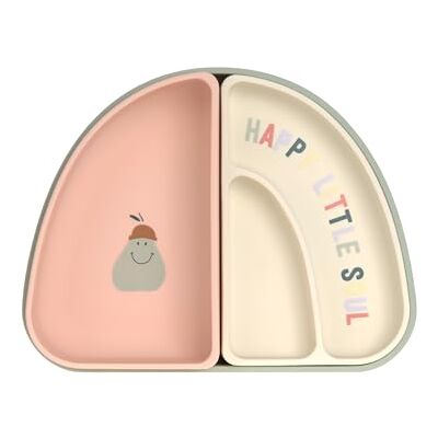Lässig Baby Enfant Set de vaisselle Assiette en silicone Bol Assiette à goûter/Silicone Dish Set Happy Fruits Cherry - Publicité Lässig Baby Enfant Set de vaisselle Assiette en silicone Bol Assiette à goûter/Silicone Dish Set Happy Fruits Cherry - Publicité
