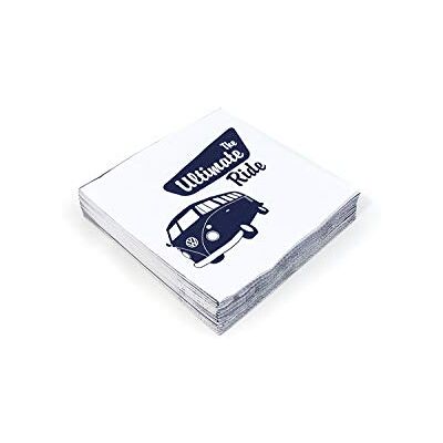 BRISA VW Collection Serviettes en papier pour table avec motif VW T1 Bus (The Ultimate Ride/Blanc/3 épaisseurs) - Publicité BRISA VW Collection Serviettes en papier pour table avec motif VW T1 Bus (The Ultimate Ride/Blanc/3 épaisseurs) - Publicité