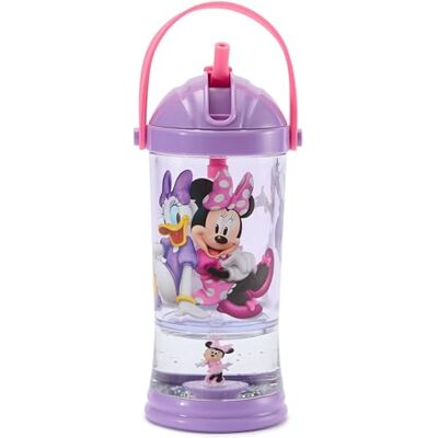 Disney Official Gobelet Minnie et Daisy avec paille et base boule à neige pailletée, paille rabattable et anse de transport, 19 cm, contenance de 310 ml, convient aux enfants à partir de 4 ans - Publicité Disney Official Gobelet Minnie et Daisy avec paille et base boule à neige pailletée, paille rabattable et anse de transport, 19 cm, contenance de 310 ml, convient aux enfants à partir de 4 ans - Publicité