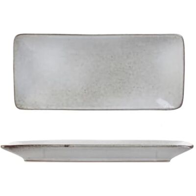 AltoBuy Set de 2 Plats rectangulaire en céramique au grés du Temps Gris (22x10cm) Galet - Publicité AltoBuy Set de 2 Plats rectangulaire en céramique au grés du Temps Gris (22x10cm) Galet - Publicité