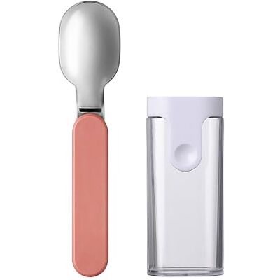 Mepal Cuillère Pliante Ellipse Cuillère Réutilisable à Emporter Couverts de Voyage Etui de Rangement Inclus Acier Inoxydable Vivid mauve - Publicité Mepal Cuillère Pliante Ellipse Cuillère Réutilisable à Emporter Couverts de Voyage Etui de Rangement Inclus Acier Inoxydable Vivid mauve - Publicité