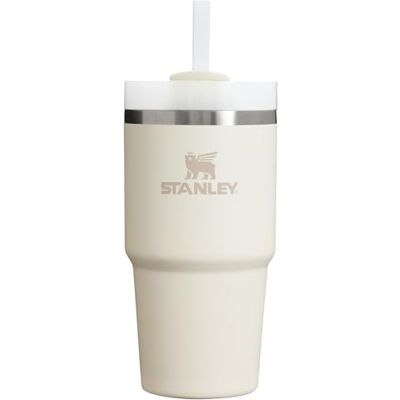 Stanley Quencher H2.0 FlowState Gobelet isotherme en acier inoxydable avec couvercle et paille pour eau, thé glacé ou café, smoothie et plus encore, crème 2.0, 591 ml - Publicité Stanley Quencher H2.0 FlowState Gobelet isotherme en acier inoxydable avec couvercle et paille pour eau, thé glacé ou café, smoothie et plus encore, crème 2.0, 591 ml - Publicité