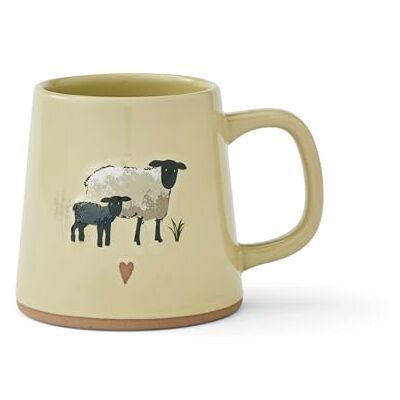 Cooksmart Tasse à café conique britannique Tasses à café en céramique pour la maison ou le travail Grandes tasses pour boissons chaudes Tasses à thé et café – Mouton des Highlands - Publicité Cooksmart Tasse à café conique britannique Tasses à café en céramique pour la maison ou le travail Grandes tasses pour boissons chaudes Tasses à thé et café – Mouton des Highlands - Publicité