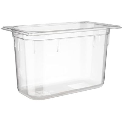 APS GN bac polycarbonate 32,5 x 17,6 cm, Tiefe: 200 mm Polycarbonat, 7 Liter - Publicité APS GN bac polycarbonate 32,5 x 17,6 cm, Tiefe: 200 mm Polycarbonat, 7 Liter - Publicité