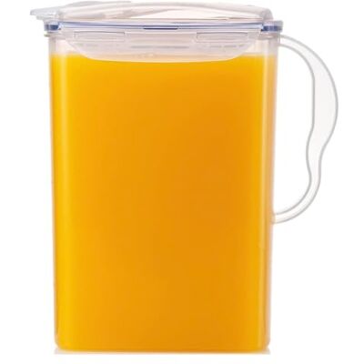 LocknLock Aqua Carafe d'eau avec poignée en plastique sans BPA avec couvercle à rabat Idéal pour faire du thé et des jus Transparent 3 quarts - Publicité LocknLock Aqua Carafe d'eau avec poignée en plastique sans BPA avec couvercle à rabat Idéal pour faire du thé et des jus Transparent 3 quarts - Publicité