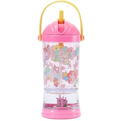 Official Gobelet Princesses Disney avec paille et base boule à neige pailletée, paille rabattable et anse de transport, 19 cm, contenance de 310 ml, convient aux enfants à partir de 4 ans - Publicité Official Gobelet Princesses Disney avec paille et base boule à neige pailletée, paille rabattable et anse de transport, 19 cm, contenance de 310 ml, convient aux enfants à partir de 4 ans - Publicité