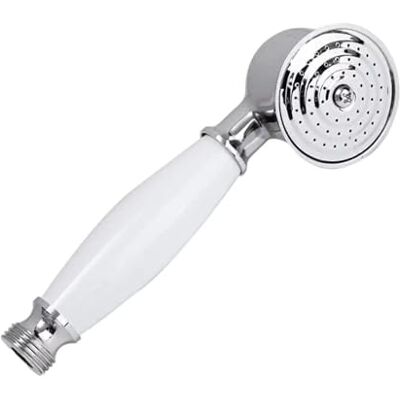 Baogu Tête de douche rétro en cuivre à main Pommeau de douche argenté - Publicité Baogu Tête de douche rétro en cuivre à main Pommeau de douche argenté - Publicité