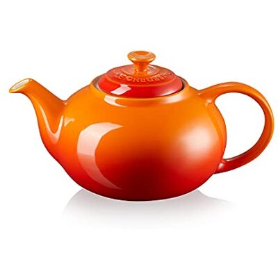 LE CREUSET Théière Classique Ronde en Céramique, 1.3 Litres, Pour 3-4 Tasses, Volcanique, 70702130900000 - Publicité LE CREUSET Théière Classique Ronde en Céramique, 1.3 Litres, Pour 3-4 Tasses, Volcanique, 70702130900000 - Publicité