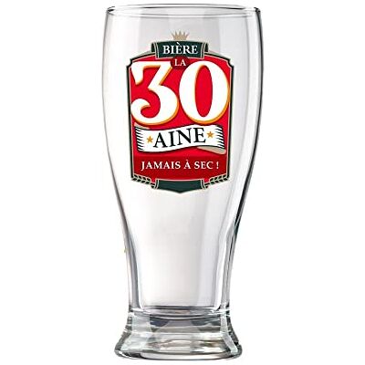 STC Verre à Bière en Coffret 30 Ans - Publicité STC Verre à Bière en Coffret 30 Ans - Publicité